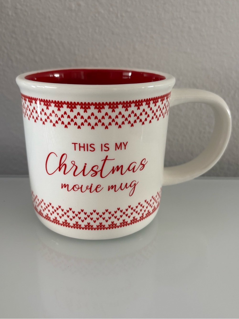Holiday “This Is My Christmas Movie Mug” coffee tea mug red celebrate it 16 oz